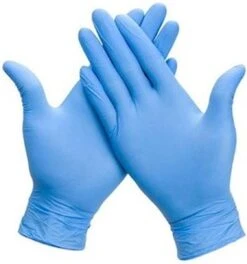 Merkloos Wegwerp Handschoenen - Nitril Handschoenen - Blauw - S - Poedervrij - 100 Stuks