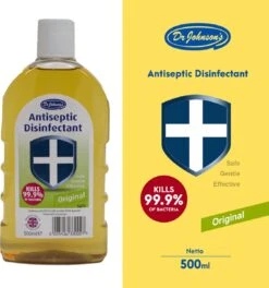 Dr Johnsons Ontsmettingsmiddel - 6 X 500ml Voordeelverpakking - Dettol Antiseptic Alternatief 6 Dr Johnsons Ontsmettingsmiddel - 6 X 500ml Voordeelverpakking - Dettol Antiseptic Alternatief -Ajax® Verkoop 1124x1200