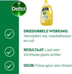 Dettol - Power & Fresh - Allesreiniger - Citrus - 3 X 4 Liter -Ajax® Verkoop 1175x1200