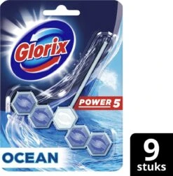 Glorix Power 5 Toiletblokken - Ocean - 9 Stuks - Halfjaarbox - Voordeelverpakking -Ajax® Verkoop 1180x1200 3
