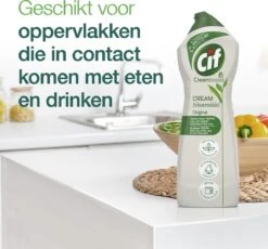 Cif CleanBoost Cream Original Schuurmiddel - 8 X 750 Ml - Voordeelverpakking -Ajax® Verkoop 1200x1118 2