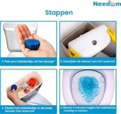 Needum ® Toiletblokjes Voor Inbouwreservoirs – WC-blokjes – Toiletblokken In Een Voordeelverpakking – 30 Stuks -Ajax® Verkoop 1200x1129 5