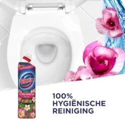 Glorix WC Powergel Toiletreiniger Pink Flower - 6 X 750 Ml - Voordeelverpakking -Ajax® Verkoop 1200x1147 3