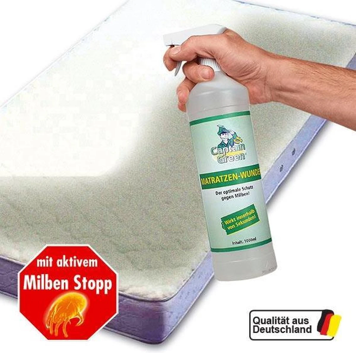 Matras Spray Dood Huisstofmijt En Overige Bacteriën 1000 Ml Puur Biologisch 2 Matras Spray Dood Huisstofmijt En Overige Bacteriën 1000 Ml Puur Biologisch - Afbeelding 2