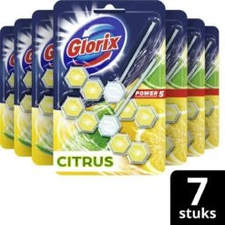 Glorix Power 5 Toiletblokken - Citroen - 7 X 2 Stuks - Voordeelverpakking -Ajax® Verkoop 1200x1198 10