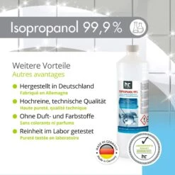 Isopropyl Alcohol - Isopropanol - IPA - Isopropyl - 99,9% Zuiver - 1000ml - Inclusief Trechter -Ajax® Verkoop 1200x1200 15