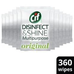 Cif Disinfect & Shine Wipes Original Desinfectie Schoonmaakdoekjes - 12 X 30 Doekjes - Voordeelverpakking -Ajax® Verkoop 1200x1200 173