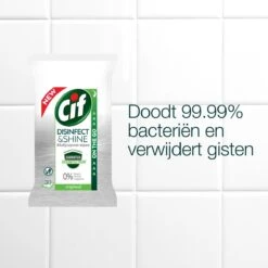 Cif Disinfect & Shine Wipes Original Desinfectie Schoonmaakdoekjes - 12 X 30 Doekjes - Voordeelverpakking -Ajax® Verkoop 1200x1200 177