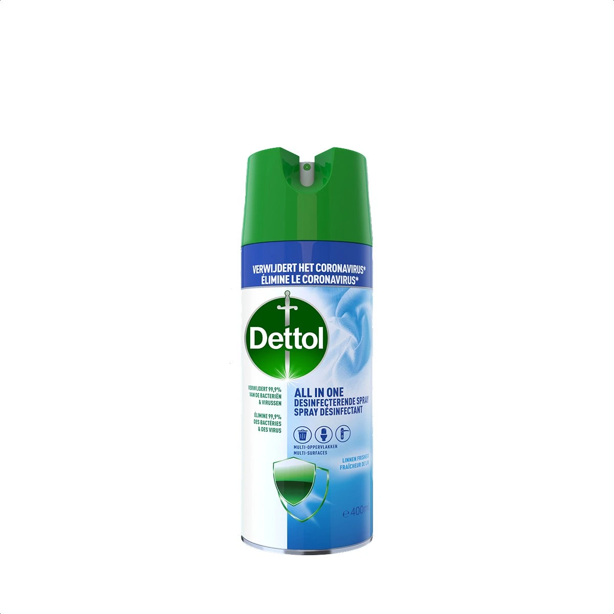 Dettol All In One Disinfectant Spray Linen - 400ml 1 Dettol All In One Disinfectant Spray Linen - 400ml