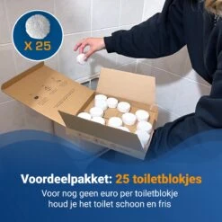 Witte Toiletblokjes Voor Inbouwreservoir Voor O.a Geberit En Grohe - 25 Stuks - Met Lavendel - Vlekvrij - Stortbakblokjes -Ajax® Verkoop 1200x1200 358