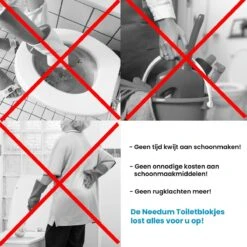 Needum ® Toiletblokjes Voor Inbouwreservoirs – WC-blokjes – Toiletblokken In Een Voordeelverpakking – 30 Stuks -Ajax® Verkoop 1200x1200 384