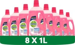 Dettol - Power & Fresh - Allesreiniger - Kersenbloesem - 8 X 1 Liter -Ajax® Verkoop 1200x726