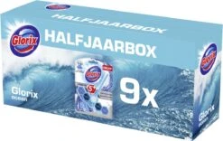 Glorix Power 5 Toiletblokken - Ocean - 9 Stuks - Halfjaarbox - Voordeelverpakking -Ajax® Verkoop 1200x760 4