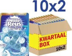 Witte Reus Turquoise Actief Toiletblok WC Blokjes Voordeelverpakking - 20 Stuks -Ajax® Verkoop 1200x931