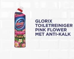 Glorix WC Powergel Toiletreiniger Pink Flower - 6 X 750 Ml - Voordeelverpakking -Ajax® Verkoop 1200x961