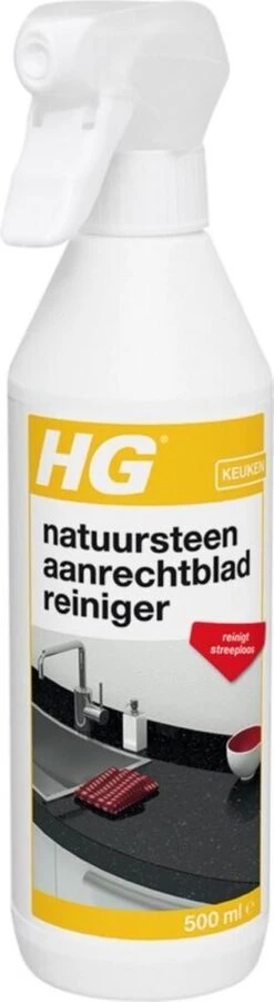HG Natuurstenen Aanrechtbladreiniger - 500ml - Veilig In Gebruik - Streeploos Schoon - Dagelijkse Reiniging -Ajax® Verkoop 329x1200 3