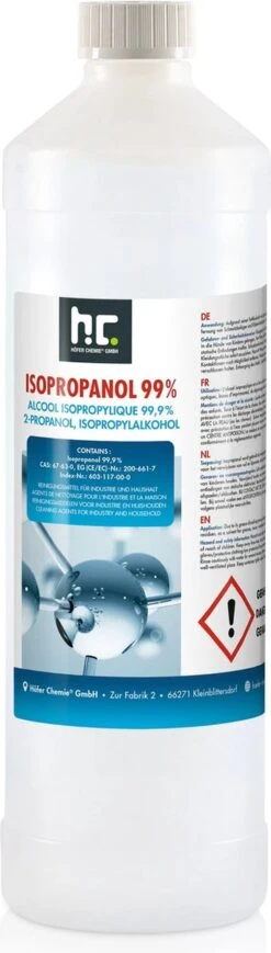 Isopropyl Alcohol - Isopropanol - IPA - Isopropyl - 99,9% Zuiver - 1000ml - Inclusief Trechter -Ajax® Verkoop 341x1200