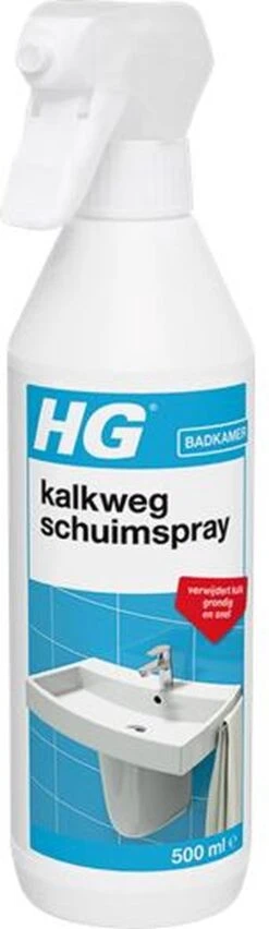 HG Kalkweg Schuimspray - 500ml - 100% Glans - Verwijdert En Voorkomt Kalk - Biologisch Afbreekbaar -Ajax® Verkoop 348x1200 1