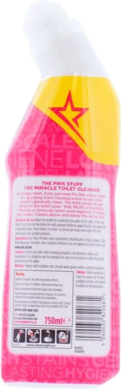 The Pink Stuff The Miracle Toilet Cleaner - Toiletreiniger - 750ml -Ajax® Verkoop 375x1200