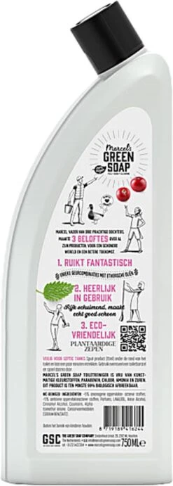 Marcel's Green Soap Toiletreiniger Patchouli & Cranberry - 750 Ml -Ajax® Verkoop 429x1200 1