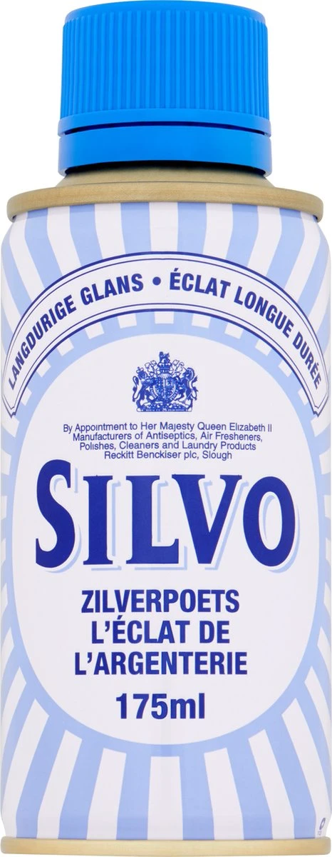 Silvo Zilverpoets - Poetsmiddel -Zilverglans - 2x 175 ML - Voordeelverpakking 2 Silvo Zilverpoets - Poetsmiddel -Zilverglans - 2x 175 ML - Voordeelverpakking - Afbeelding 2