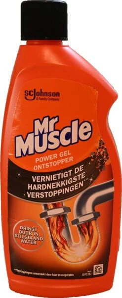 3x Mr. Muscle Power Gel Ontstopper 500 Ml -Ajax® Verkoop 492x1200