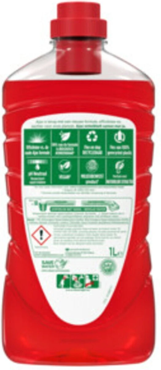 Ajax® Ajax Allesreiniger Fete De Fleur Rode Bloemen 1 Liter 5 Ajax® Ajax Allesreiniger Fete De Fleur Rode Bloemen 1 Liter - Afbeelding 5