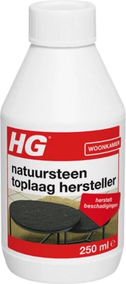 HG Natuursteen Toplaag Hersteller - 250 Ml - Herstelt Beschadigingen - Voor Marmer En Alle Andere Kalkhoudende Natuursteensoort -Ajax® Verkoop 532x1200