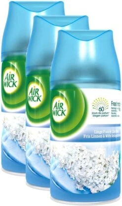 AIRWICK Freshmatic Automatische Spray Refill Frisse Linnen & Witte Bloemen Krimp - (3x250ml) 7 AIRWICK Freshmatic Automatische Spray Refill Frisse Linnen & Witte Bloemen Krimp - (3x250ml) -Ajax® Verkoop 712x1200 1
