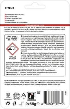 Glorix Power 5 Toiletblokken - Citroen - 7 X 2 Stuks - Voordeelverpakking -Ajax® Verkoop 774x1200