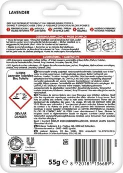 Glorix Power 5 Toiletblokken - Lavendel - 9 Stuks - Voordeelverpakking -Ajax® Verkoop 860x1200