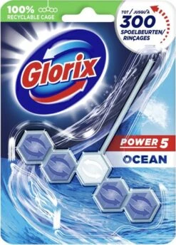 Glorix Power 5 Toiletblokken - Ocean - 9 Stuks - Halfjaarbox - Voordeelverpakking -Ajax® Verkoop 861x1200 2