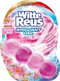 Witte Reus Brilliant Gel Allin1 Toiletblok - Spring Rain - WC Blokjes Voordeelverpakking - 11 Stuks -Ajax® Verkoop 897x1200 1