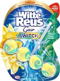 Witte Reus Toiletblok Geur Switch - Lotus Bamboe - WC Blokjes Voordeelverpakking - 10 Stuks -Ajax® Verkoop 899x1200 4
