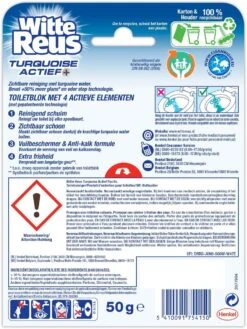 Witte Reus Turquoise Actief Toiletblok - Pacific - WC Blokjes Voordeelverpakking - 10 Stuks -Ajax® Verkoop 901x1200