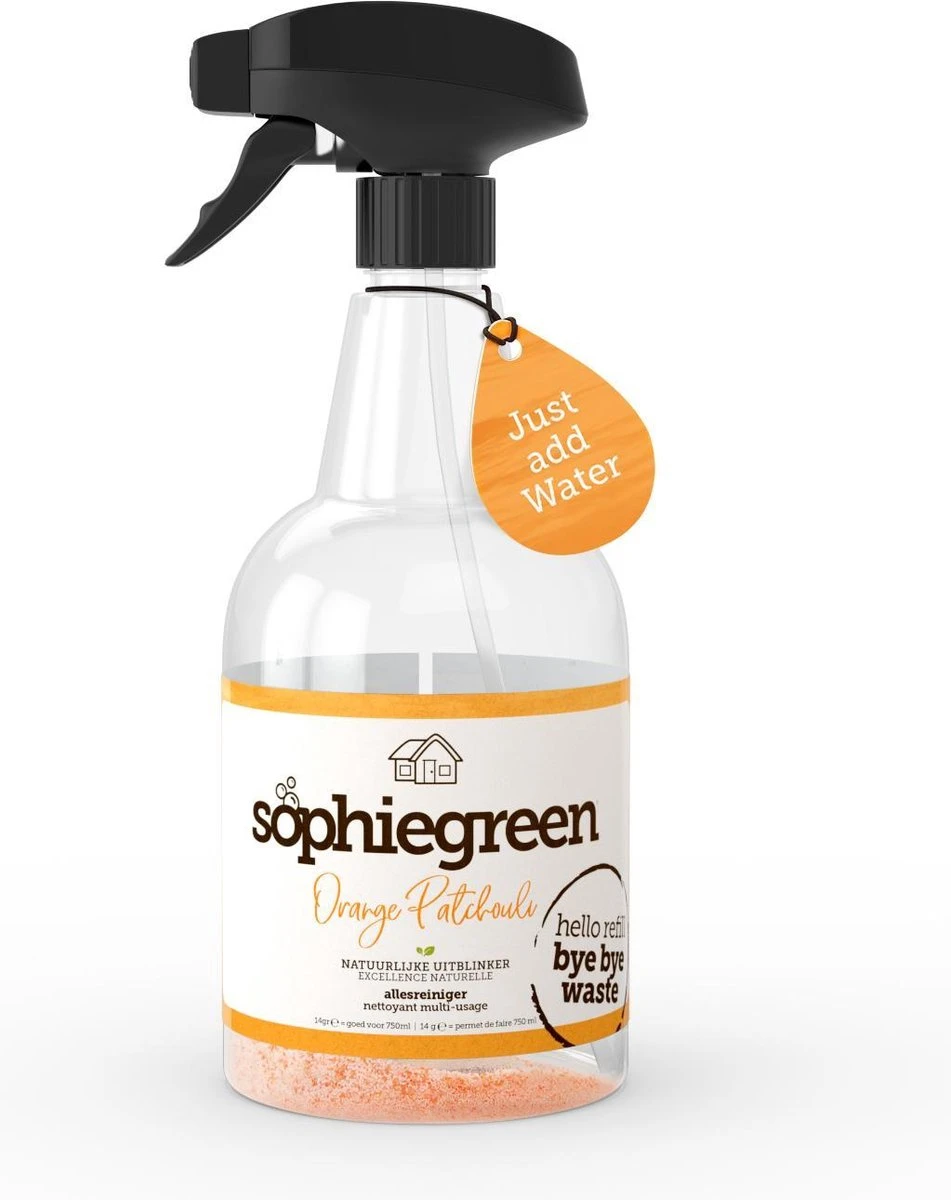 SophieGreen Full House Pakket: Allesreiniger + Keukenreiniger + Badkamerreinger + Sopje Allesreiniger 100g 3 SophieGreen Full House Pakket: Allesreiniger + Keukenreiniger + Badkamerreinger + Sopje Allesreiniger 100g - Afbeelding 3